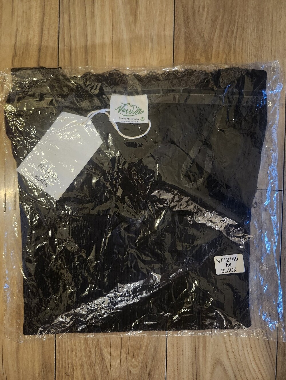 🖤NIP/NWT New In "Onyx🖤 Lace And Bow🎀 Trim Square Neckline Top" Black🖤 Medium - Picture 6 of 15